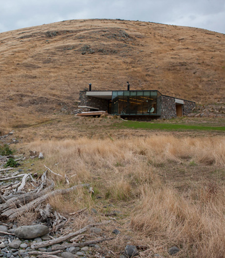 Ein Ferienhaus in Neuseeland nach Plänen des Architekten Andrew Patterson.