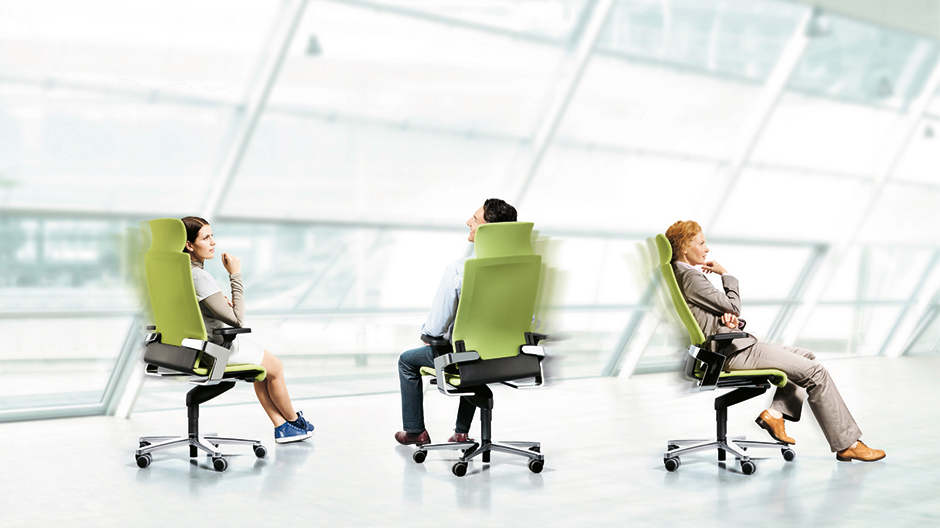 Mit Wilkhahns Arbeitsmöbeln beginnt das Workout im Büro.