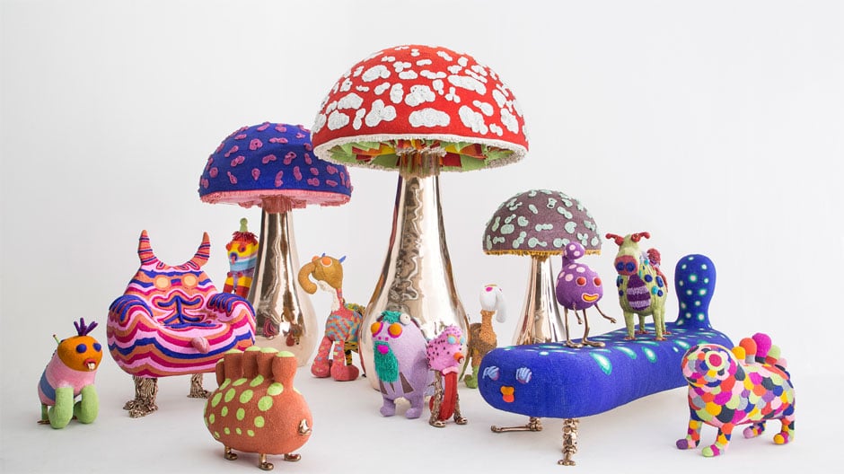 Fokus auf die Gegenwart: die exzentrischen bis bissigen Exponate der Sammlerschau unter Palmen.