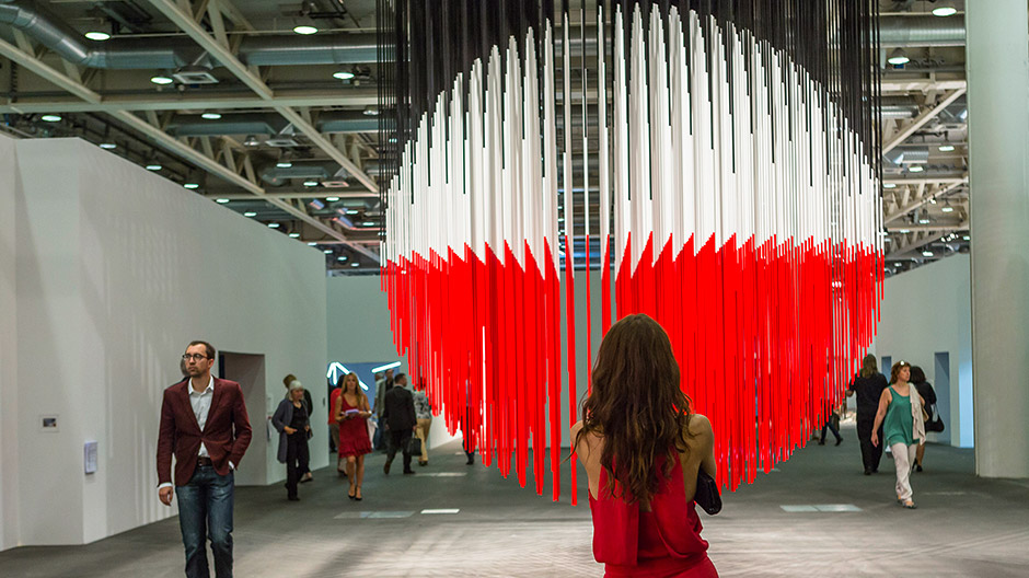 Die Art Basel Unlimited ist eine Schau für große Sachen. Große Namen sind natürlich auch dabei.