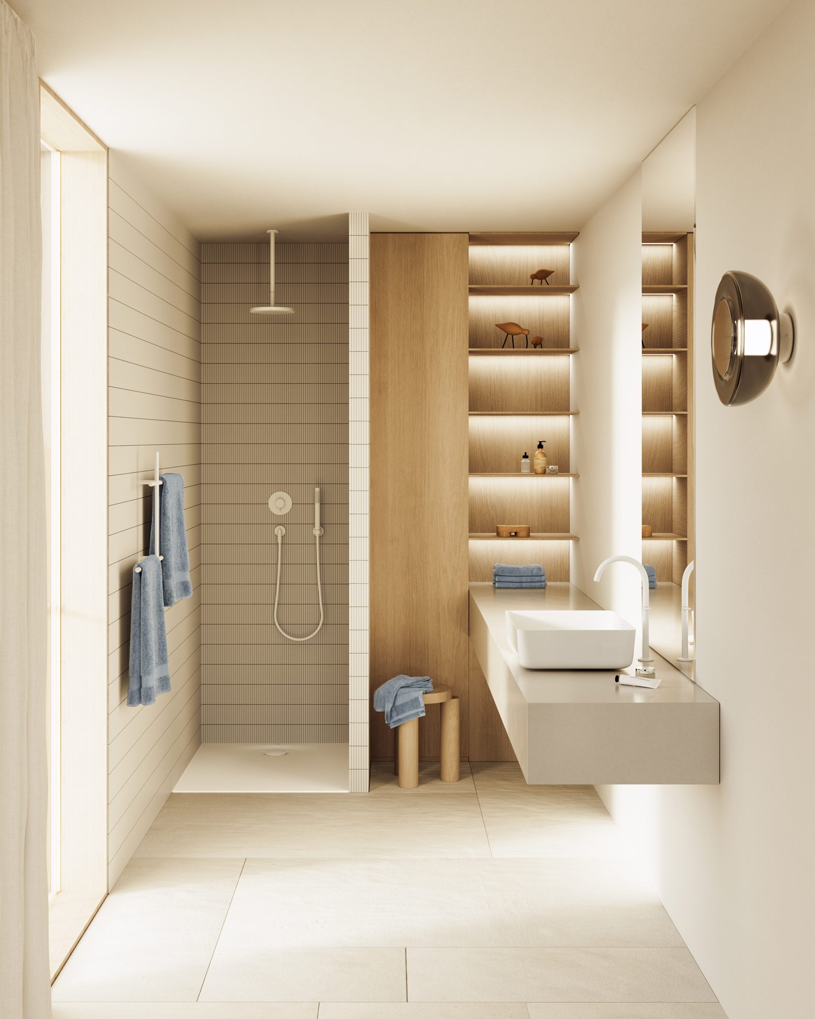 Der Waschplatz setzt im Bad den Maßstab