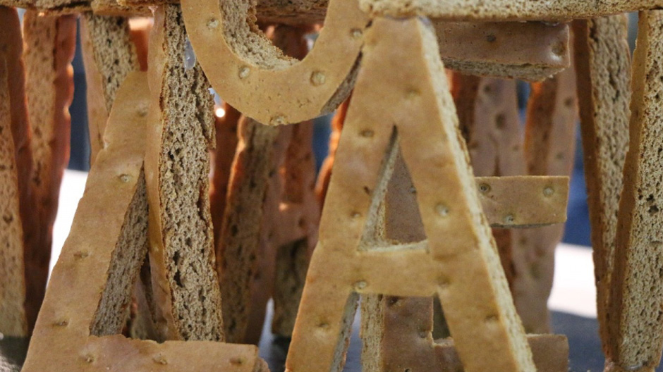 Architekten kreativ: Teilnehmer der Eatart haben mit Lebkuchen experimentiert.