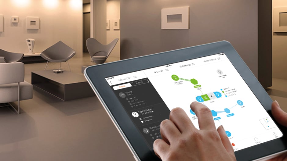 Das System Lightify ermöglicht eine komfortable und intuitive Steuerung des Lichts via Smartphone.