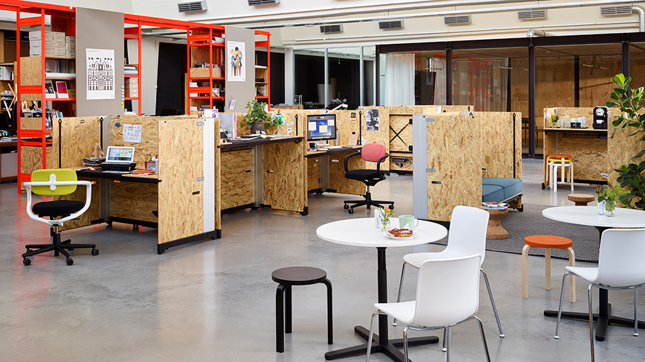 Mietmodell: Vitra bietet die Office-Vollausstattung günstig und auf Zeit.