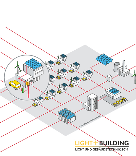 Mehr Effizienz durch Vernetzung: Auf der kommenden Light + Building in Frankfurt werden rund 2.300 Aussteller ihre Neuheiten präsentieren.