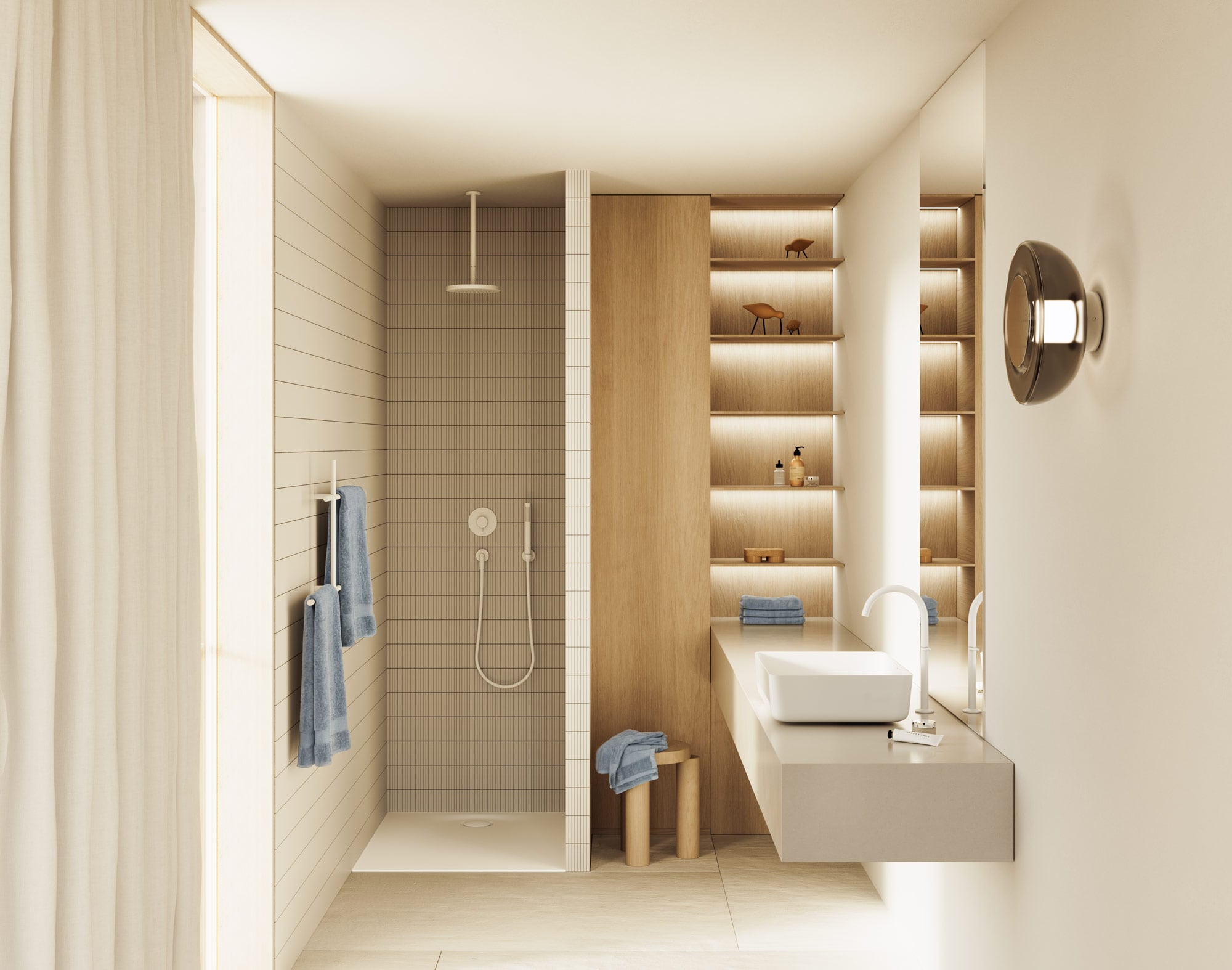 Der Waschplatz setzt im Bad den Maßstab