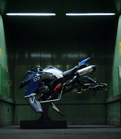 Ergebnis eines Playdates: Lego und BMW haben gemeinsam ein fliegendes Motorrad gestaltet.