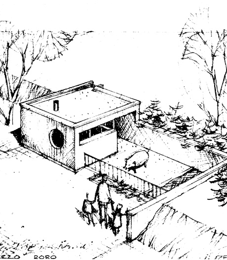 Schweinestall von Walter Gropius, interpretiert vom Architekturbüro Unique Assemblage.