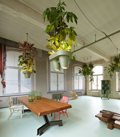 Schluss mit trägen Töpfen und wuchtigen Schalen: Zimmerpfanzen schweben längst von der Decke herab.